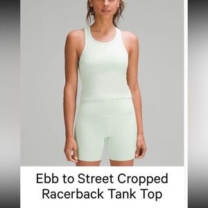 Lululemon ebb to street racerback tank NEW